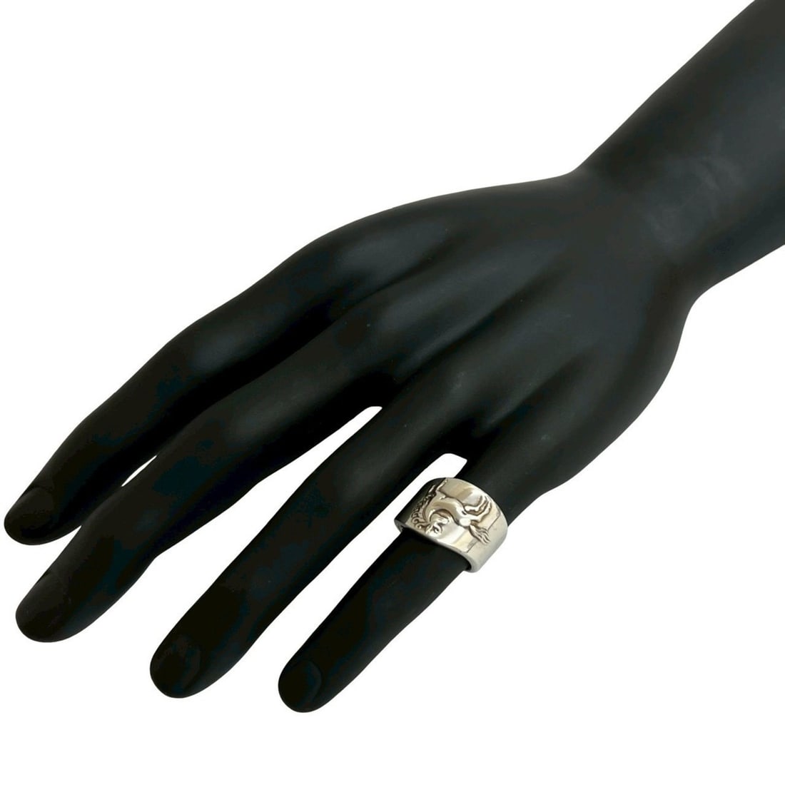 HERMES Gallop Ring, 925 Sterling Silver, Size 10, Men's and Women's Jewelry, 406-6: --- Catalog ---Category: SizeJP Size: 10US Size: 5.5Category: DesignType: Band ringColor: SilverGender: Men,WomenMaterial: Silver 925Category: GeneralBrand: Hermes--- Item List ---Section: ConditionRa