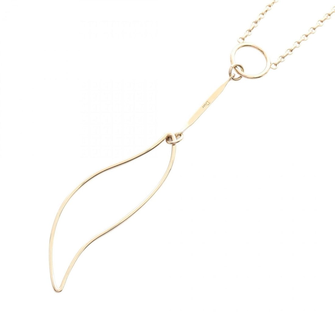 Christian Dior Dior necklace jewelry GP (gold plated) women's gold: --- Catalog ---Category: SizePendant Size: 140mm x 23mm / 5.51'' x 0.9''Neck Circumference: 74 cm - 77 cm / 29.13'' - 30.31''Category: DesignColor: GoldGender: WomenMaterial: Gold platingNecklace