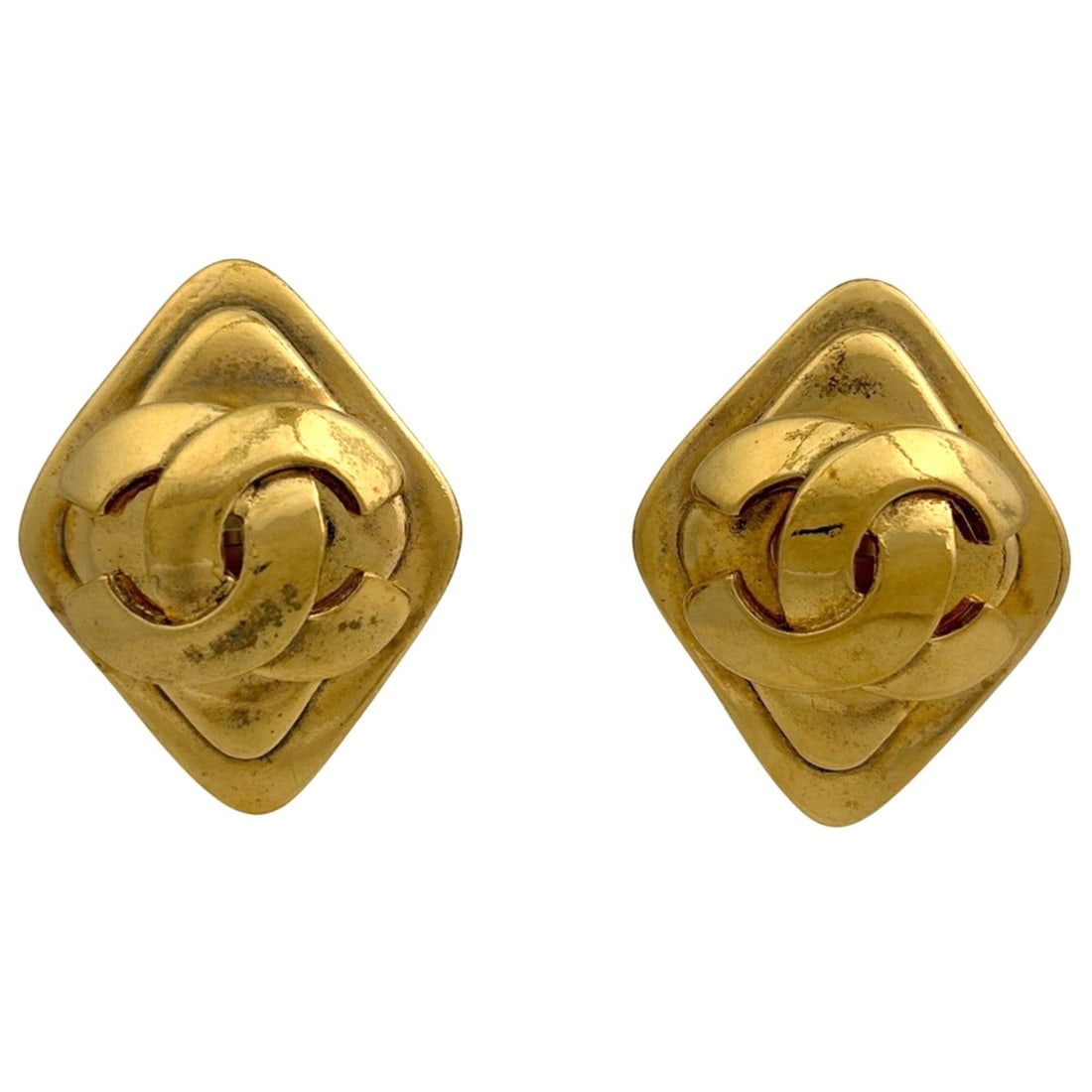 Chanel Coco Mark Earrings, Diamond Shape, GP Gold, Women's Earrings: --- Catalog ---Category: SizeSize (HxWxD): 30.00mm x 23.00mm / 1.18'' x 0.91''Category: DesignType: Clip earringsColor: GoldGender: WomenMaterial: Gold platingCategory: GeneralBrand: Chanel--- Item