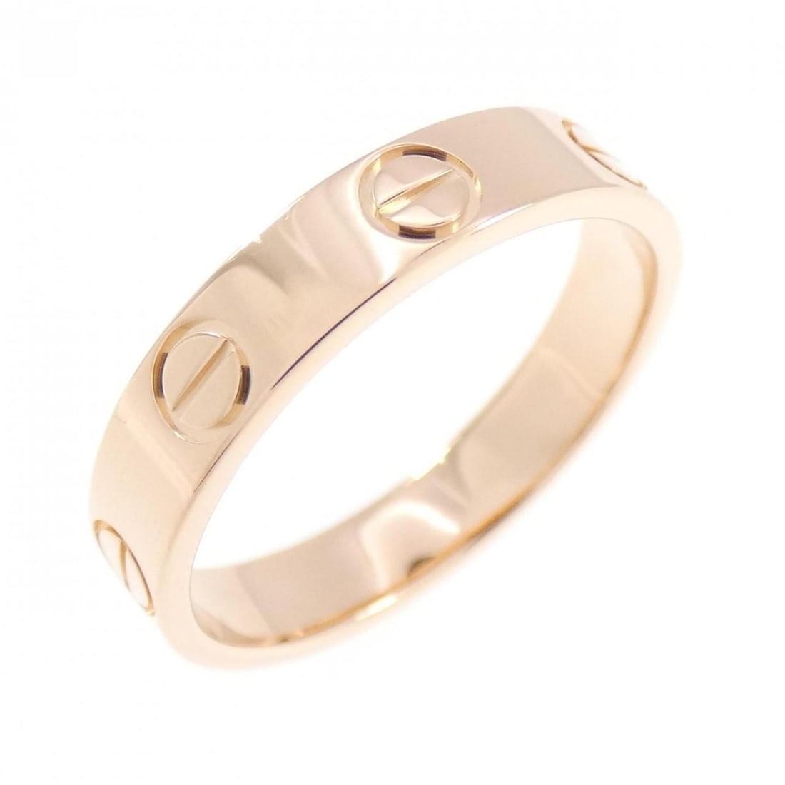 Cartier Mini Love Ring: --- Catalog ---Category: SizeUS Size: 5Brand Size: 49Category: DesignType: Band ringColor: Pink goldGender: WomenMaterial: Pink gold (18K)Category: GeneralBrand: Cartier--- Item List ---Section: