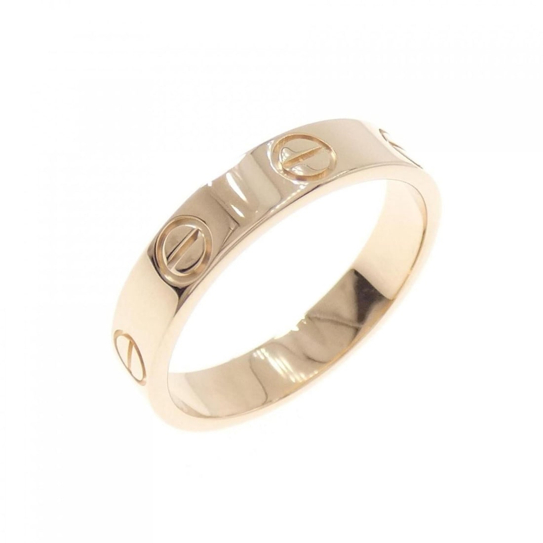 Cartier Mini Love Ring: --- Catalog ---Category: SizeUS Size: 5Brand Size: 49Category: DesignType: Band ringColor: Pink goldGender: WomenMaterial: Pink gold (18K)Category: GeneralBrand: Cartier--- Item List ---Section: