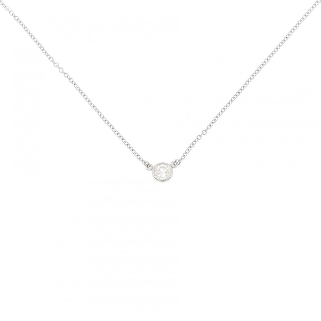 Tiffany & Co. By the Yard Necklace: --- Catalog ---Category: SizePendant Size: 4.4mm x 4.4mm / 0.17'' x 0.17''Neck Circumference: 40 cm / 15.74''Category: DesignColor: PlatinumStone: DiamondGender: WomenMaterial: Platinum 950Necklace
