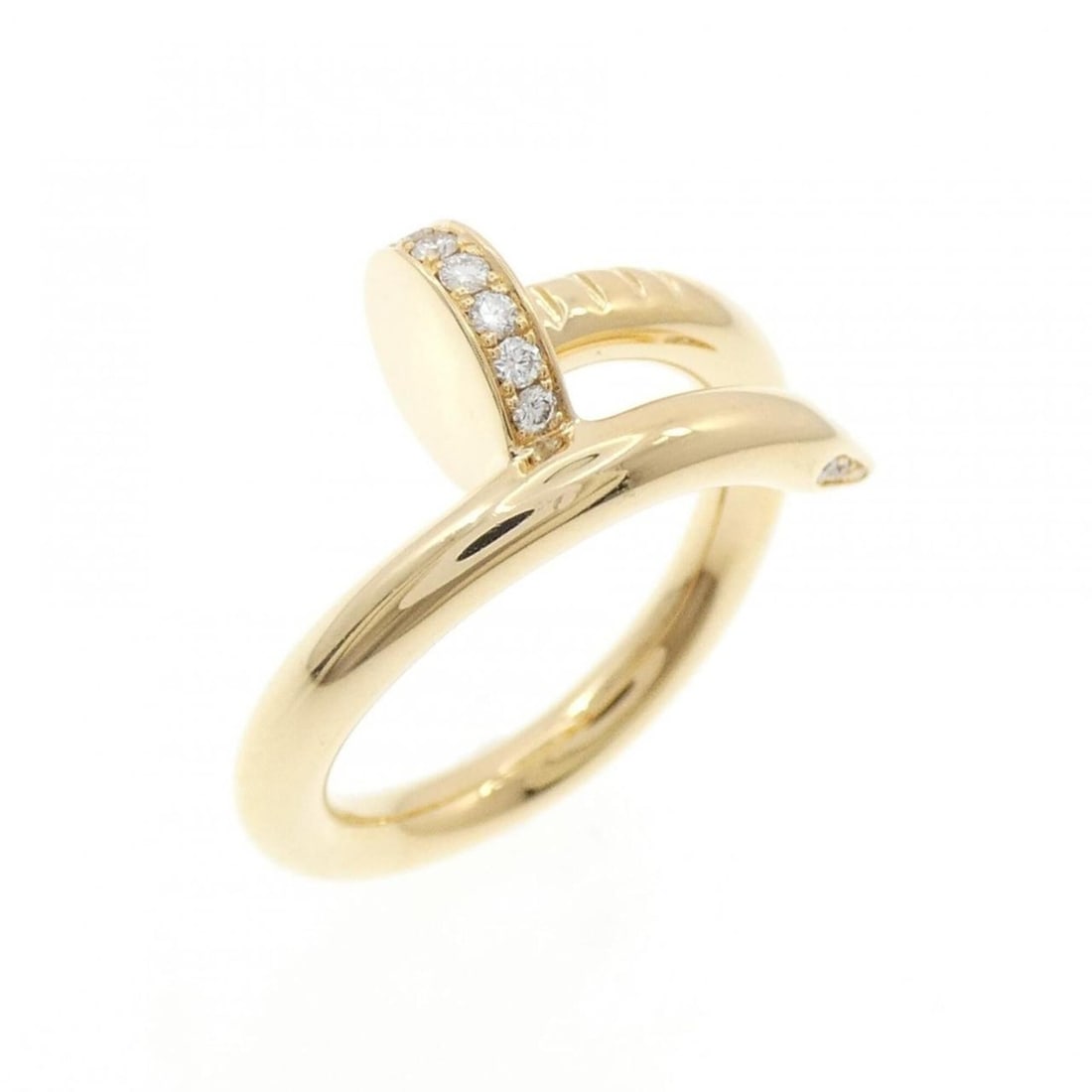 Cartier Juste un Clou Ring: --- Catalog ---Category: SizeUS Size: 5Brand Size: 49Category: DesignType: Band ringStone: DiamondGender: WomenMaterial: Yellow gold (18K)Category: GeneralMPN: B4216900Brand: Cartier--- Item List ---S