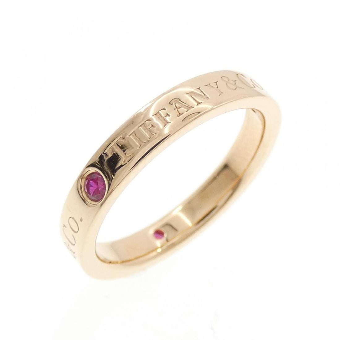 Tiffany Band Ring: --- Catalog ---Category: SizeJP Size: 8US Size: 4.5Category: DesignType: Band ringGender: WomenMaterial: Pink gold (18K)Category: GeneralBrand: Tiffany--- Item List ---Section: ConditionRanking: Rank