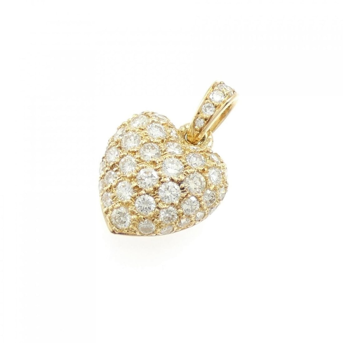Cartier Pavé Heart Pendant: --- Catalog ---Category: SizePendant Size: 21.4mm x 13.3mm / 0.84'' x 0.52''Category: DesignStone: DiamondGender: WomenMaterial: Yellow gold (18K)Necklace Type: PendantCategory: GeneralBrand: