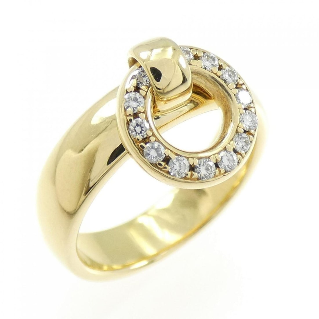 Tiffany Door Knocker Ring: --- Catalog ---Category: SizeJP Size: 10US Size: 5.5Category: DesignType: Band ringColor: Yellow goldStone: DiamondGender: WomenMaterial: Yellow gold (18K)Category: GeneralBrand: Tiffany--- Item List
