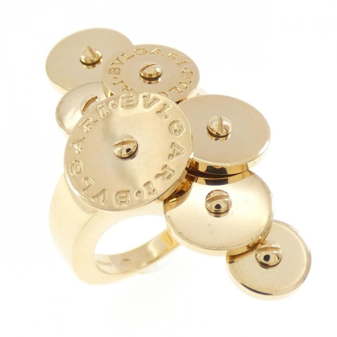 Bvlgari Cycladi Ring: --- Catalog ---Category: SizeJP Size: 7US Size: 4Category: DesignType: Band ringColor: Yellow goldGender: WomenMaterial: Yellow gold (18K)Category: GeneralBrand: Bvlgari--- Item List ---Section: