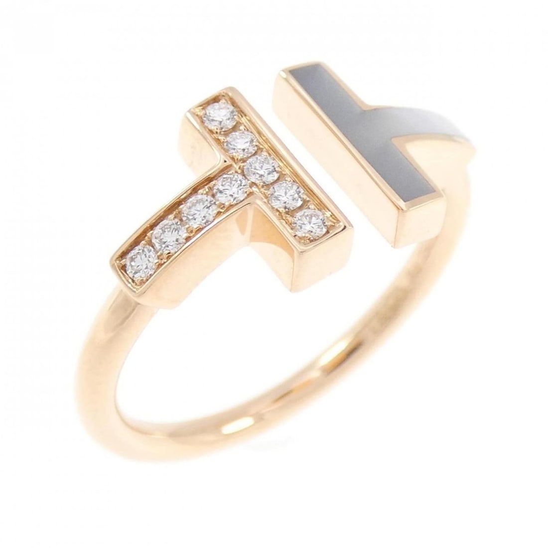 Tiffany T Wire Ring: --- Catalog ---Category: SizeJP Size: 11US Size: 6Category: DesignType: Band ringColor: Pink goldStone: DiamondGender: WomenMaterial: Pink gold (18K)Category: GeneralBrand: Tiffany--- Item List