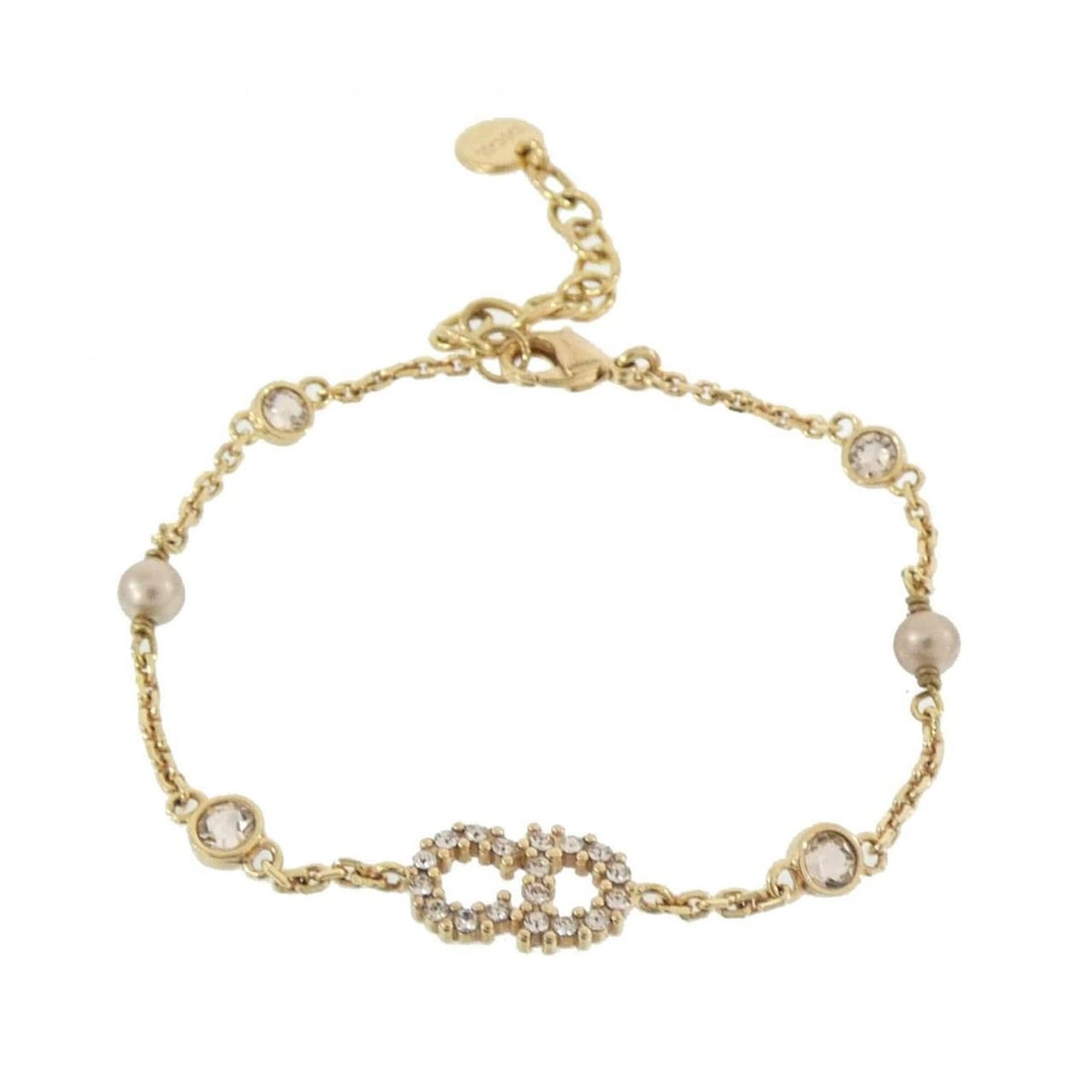 Christian Dior Claire Di Lune B0668CDLCY Bracelet: --- Catalog ---Category: SizeLength: 16cm - 19cm / 6.29'' - 7.48''Category: DesignType: Charm braceletColor: Pink, Pink goldGender: WomenCategory: GeneralBrand: Christian Dior--- Item List