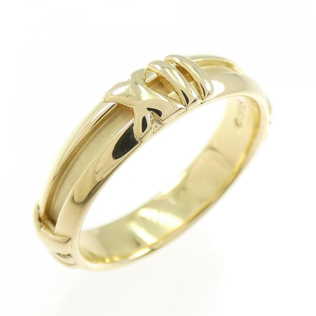 Tiffany & Co. Atlas Numeric Ring: --- Catalog ---Category: SizeJP Size: 12.0US Size: 6.5Category: DesignType: Band ringGender: WomenMaterial: Yellow gold (18K)Category: GeneralBrand: Tiffany--- Item List ---Section: ConditionRanking: