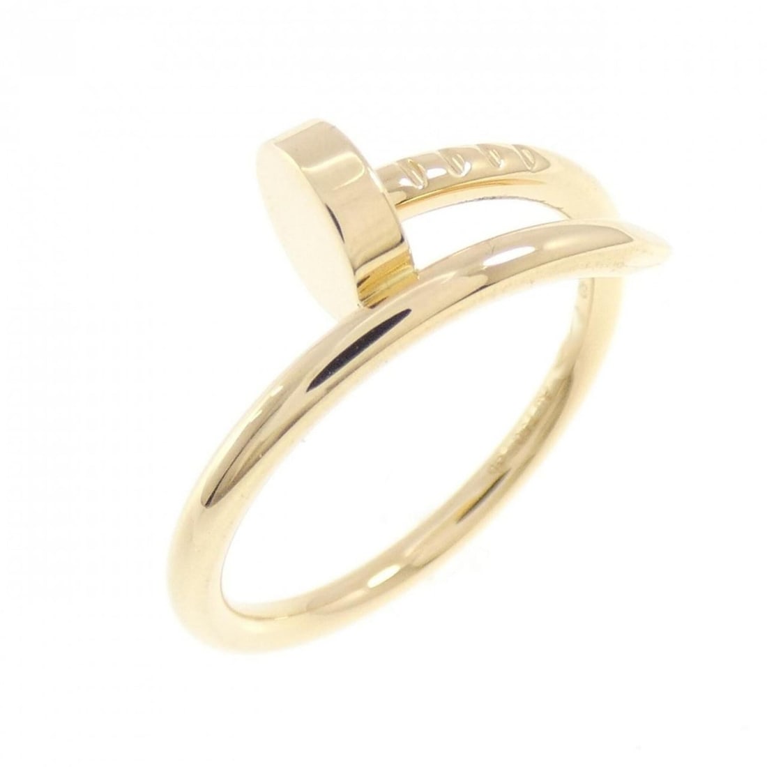 Cartier Juste un Clou Small Ring: --- Catalog ---Category: SizeUS Size: 5.5Brand Size: 50Category: DesignType: Band ringGender: WomenMaterial: Yellow gold (18K)Category: GeneralMPN: B4225900Brand: Cartier--- Item List ---Section: