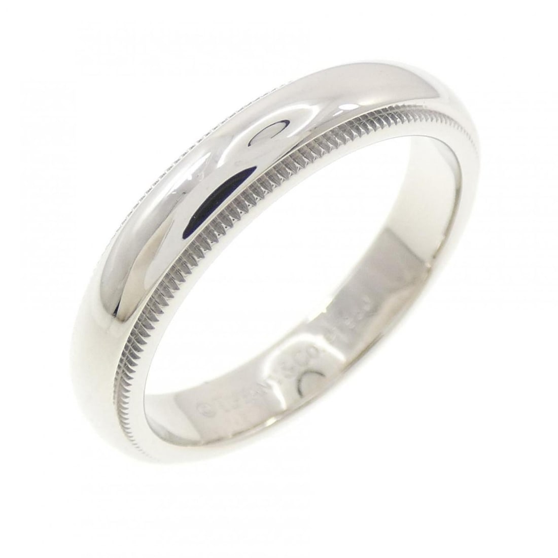 Tiffany & Co. Milgrain Ring: --- Catalog ---Category: SizeJP Size: 15.0US Size: 7.5Category: DesignType: Band ringGender: WomenMaterial: Platinum 950Category: GeneralBrand: Tiffany--- Item List ---Section: ConditionRanking: Rank 