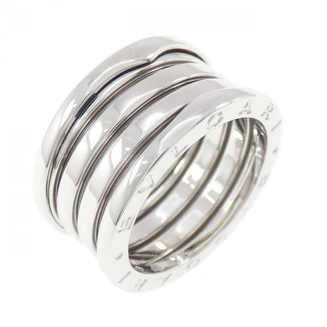 Bvlgari B.zero1 4-band ring: --- Catalog ---Category: SizeUS Size: 8.5Brand Size: 57Category: DesignType: Band ringGender: WomenMaterial: White gold (18K)Category: GeneralBrand: Bvlgari--- Item List ---Section: ConditionRanking: