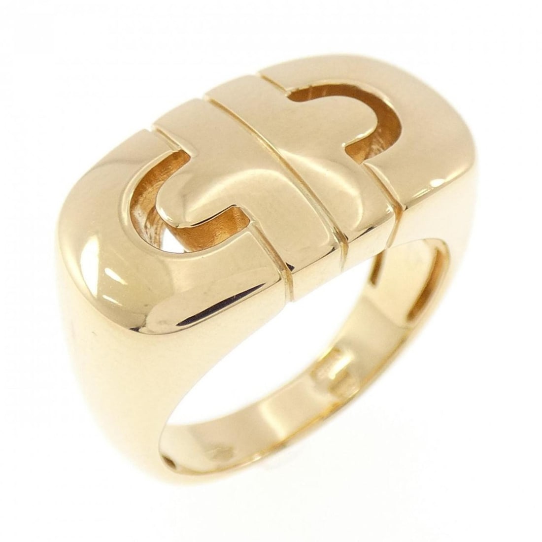 Bvlgari Parentesi Ring: --- Catalog ---Category: SizeJP Size: 9US Size: 5Category: DesignType: Band ringGender: WomenMaterial: Yellow gold (18K)Category: GeneralBrand: Bvlgari--- Item List ---Section: ConditionRanking: Rank