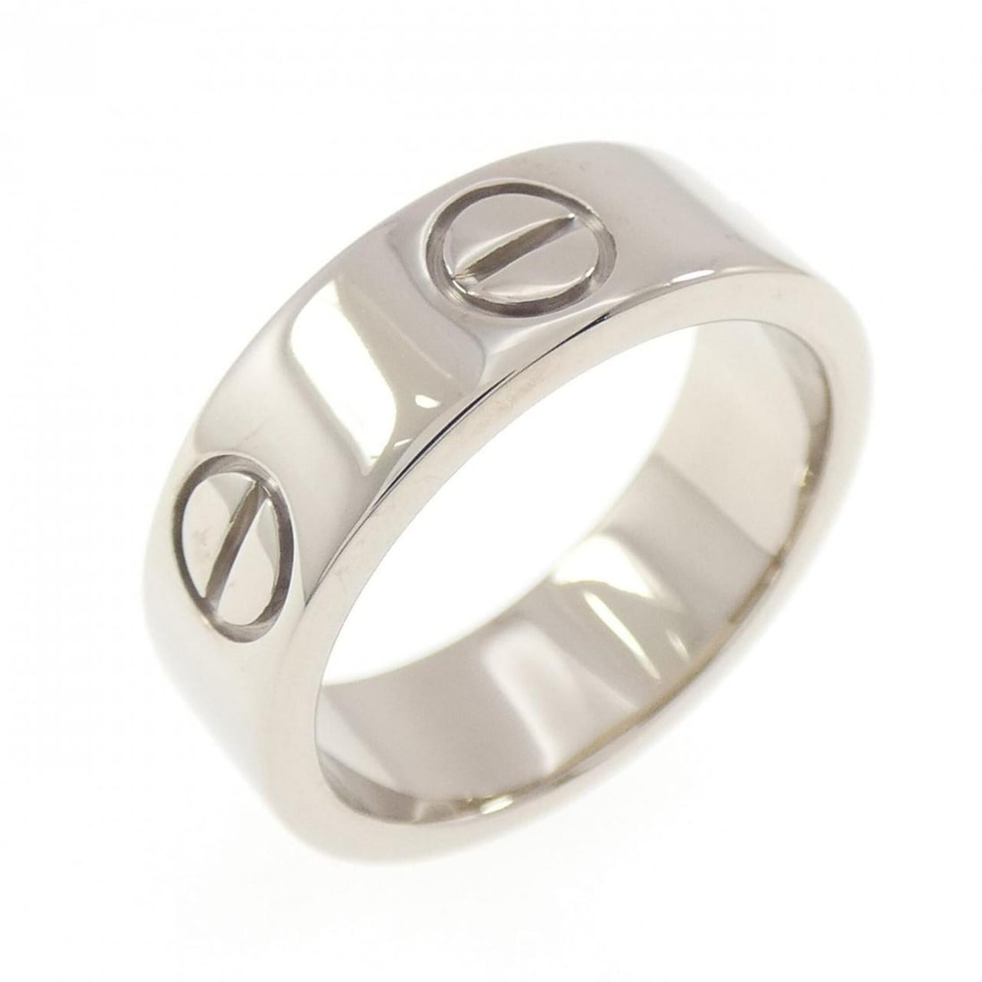 Cartier Love Ring: --- Catalog ---Category: SizeUS Size: 4Brand Size: 47Category: DesignType: Band ringGender: WomenMaterial: White gold (18K)Category: GeneralMPN: B4084700Brand: Cartier--- Item List ---Section: Conditi