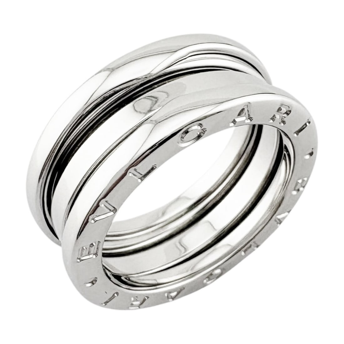 Bulgari B-zero.1 3-band ring, 1, 18K white gold, women's BVLGARI: --- Catalog ---Category: SizeJP Size: 11.5US Size: 6Category: DesignType: Band ringColor: White goldGender: WomenMaterial: White gold (18K)Category: GeneralBrand: Bvlgari--- Item List ---Section: Cond