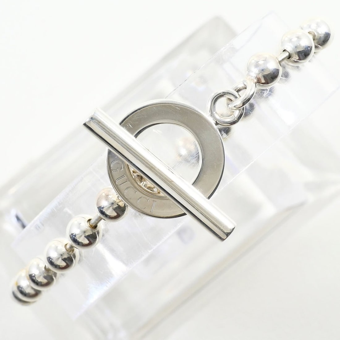 Gucci ball chain silver bracelet, total weight 14.6g, 16.5cm, like new, free gift wrapping.: --- Catalog ---Category: SizeLength: 16.5cm / 6.49''Category: DesignType: Charm braceletColor: SilverGender: WomenMaterial: Silver 925Category: GeneralBrand: Gucci--- Item List ---Section: ConditionRa
