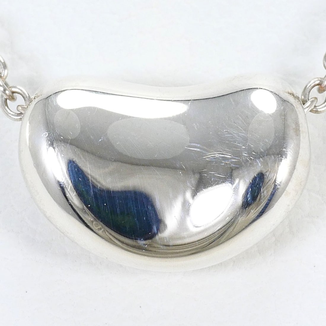 Tiffany & Co. Bean Silver Necklace, Total Weight 3.2g, 41cm, Like New Condition, Free Gift Wrapping. (1 of 13)