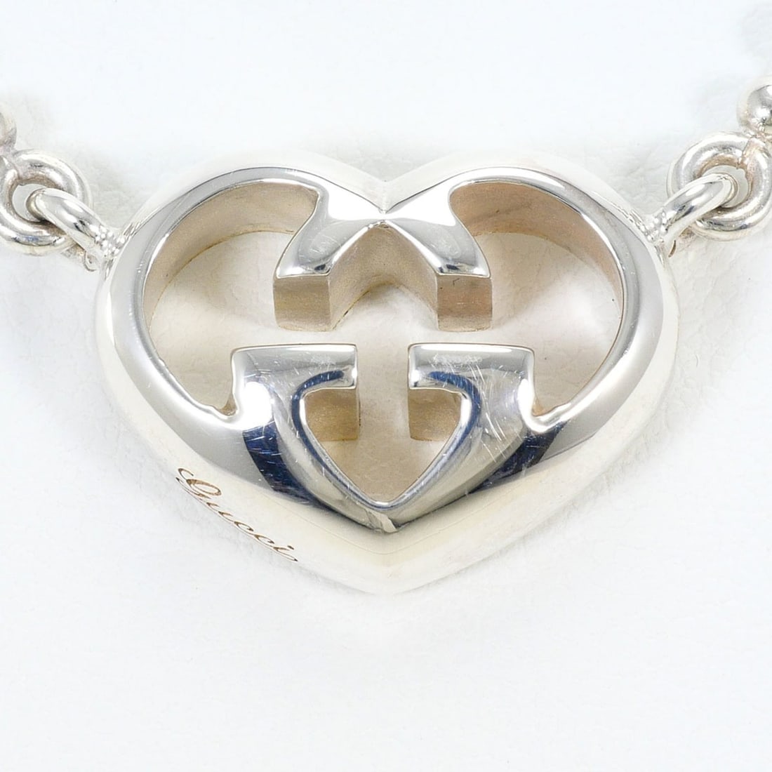 Gucci Interlocking G Silver Necklace, Total Weight 15.4g, 40cm, Like New Condition, Free Gift (1 of 8)