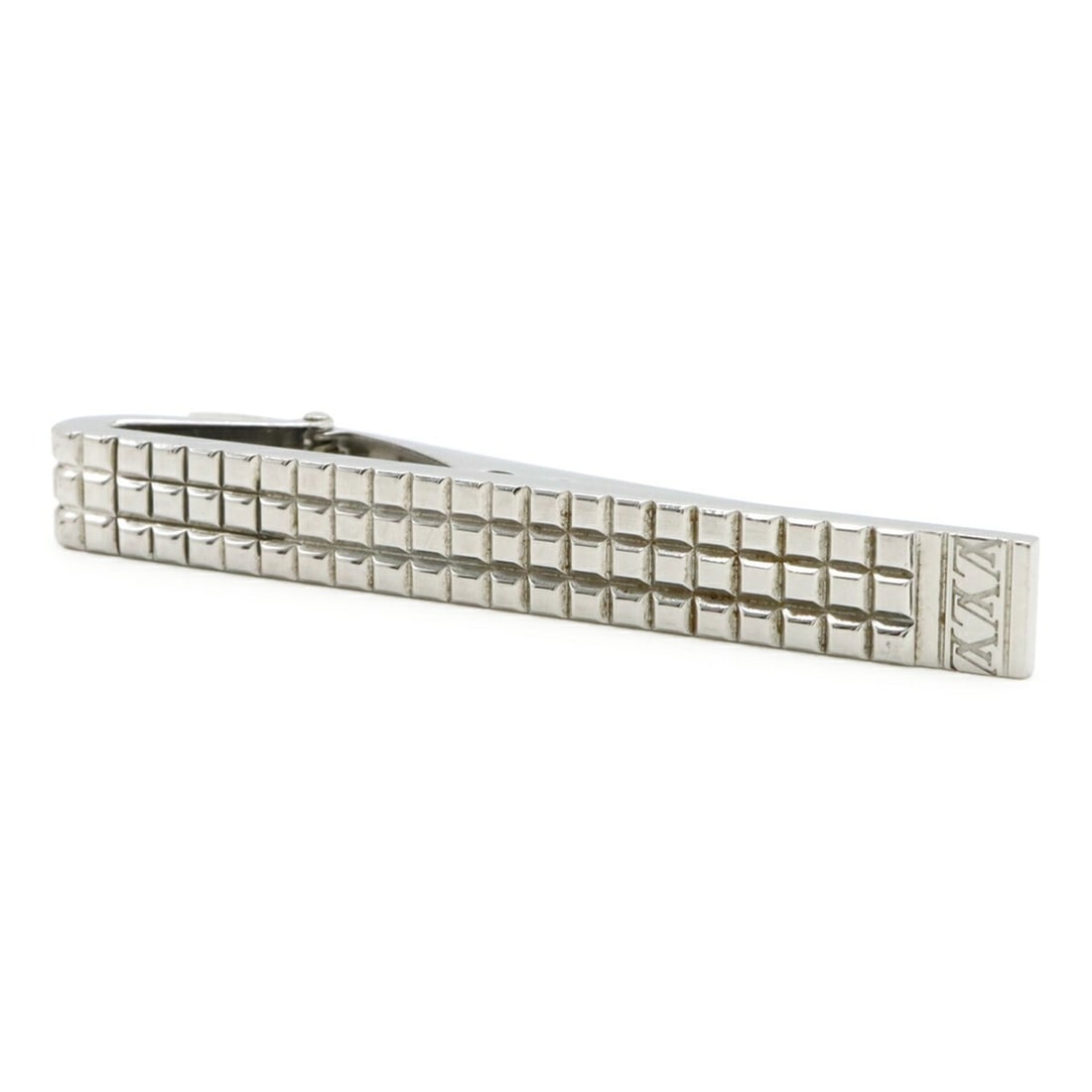 LOUIS VUITTON Louis Vuitton Pins Cravat Digit Tie Pin Bar Clip Silver M65060 (1 of 8)