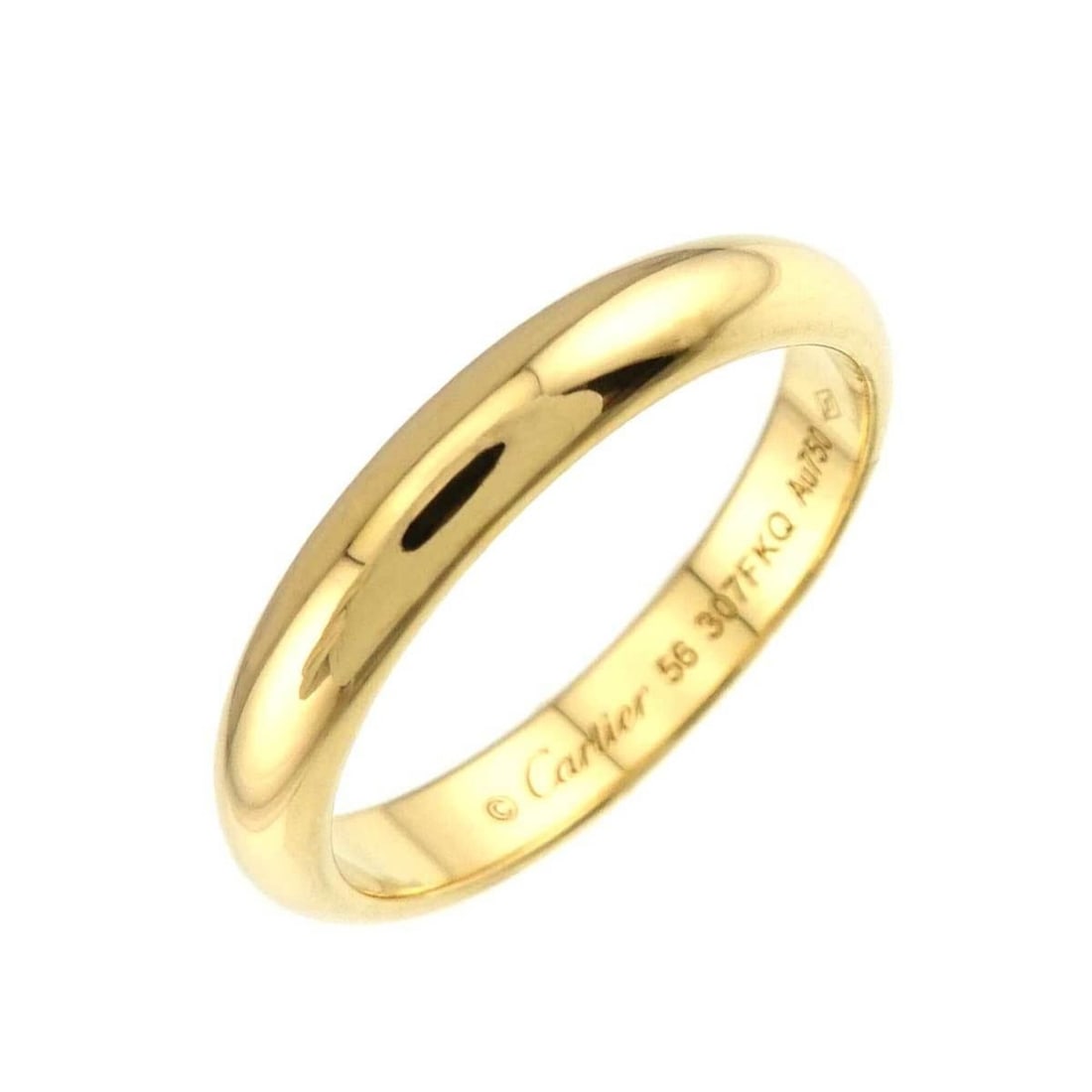 Cartier 1895 Classic #56 Ring, 3.5mm wide, 18K YG Yellow Gold 750.: --- Catalog ---Category: SizeUS Size: 8Brand Size: 56Category: DesignType: Band ringColor: Yellow goldGender: Women,MenMaterial: Yellow gold (18K)Category: GeneralBrand: Cartier--- Item List ---Sectio