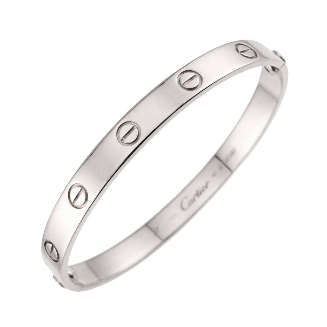 Cartier Love Bracelet #17 18K WG White Gold 750 Bangle (1 of 10)