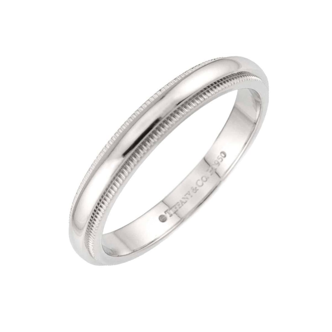 Tiffany & Co. Milgrain 1 Ring, 3mm wide, Platinum.: --- Catalog ---Category: SizeJP Size: 17.5US Size: 8.5Category: DesignType: Band ringColor: PlatinumGender: MenMaterial: Platinum 950Category: GeneralBrand: Tiffany--- Item List ---Section: ConditionR