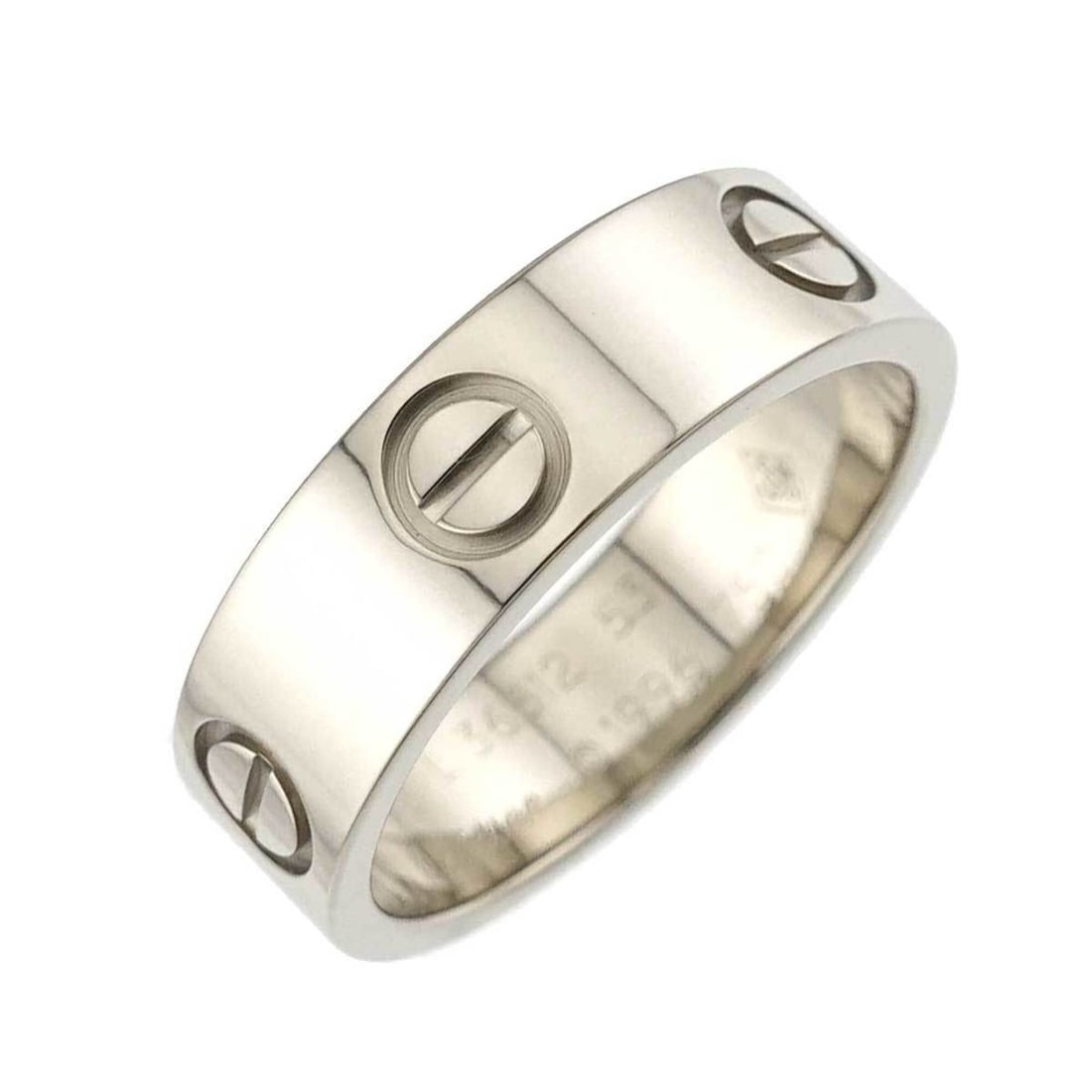 Cartier Love Classic #53 Ring, 18K WG (White Gold 750): --- Catalog ---Category: SizeUS Size: 6.5Brand Size: 53Category: DesignType: Band ringGender: Men,WomenMaterial: White gold (18K)Category: GeneralBrand: Cartier--- Item List ---Section: ConditionRanki