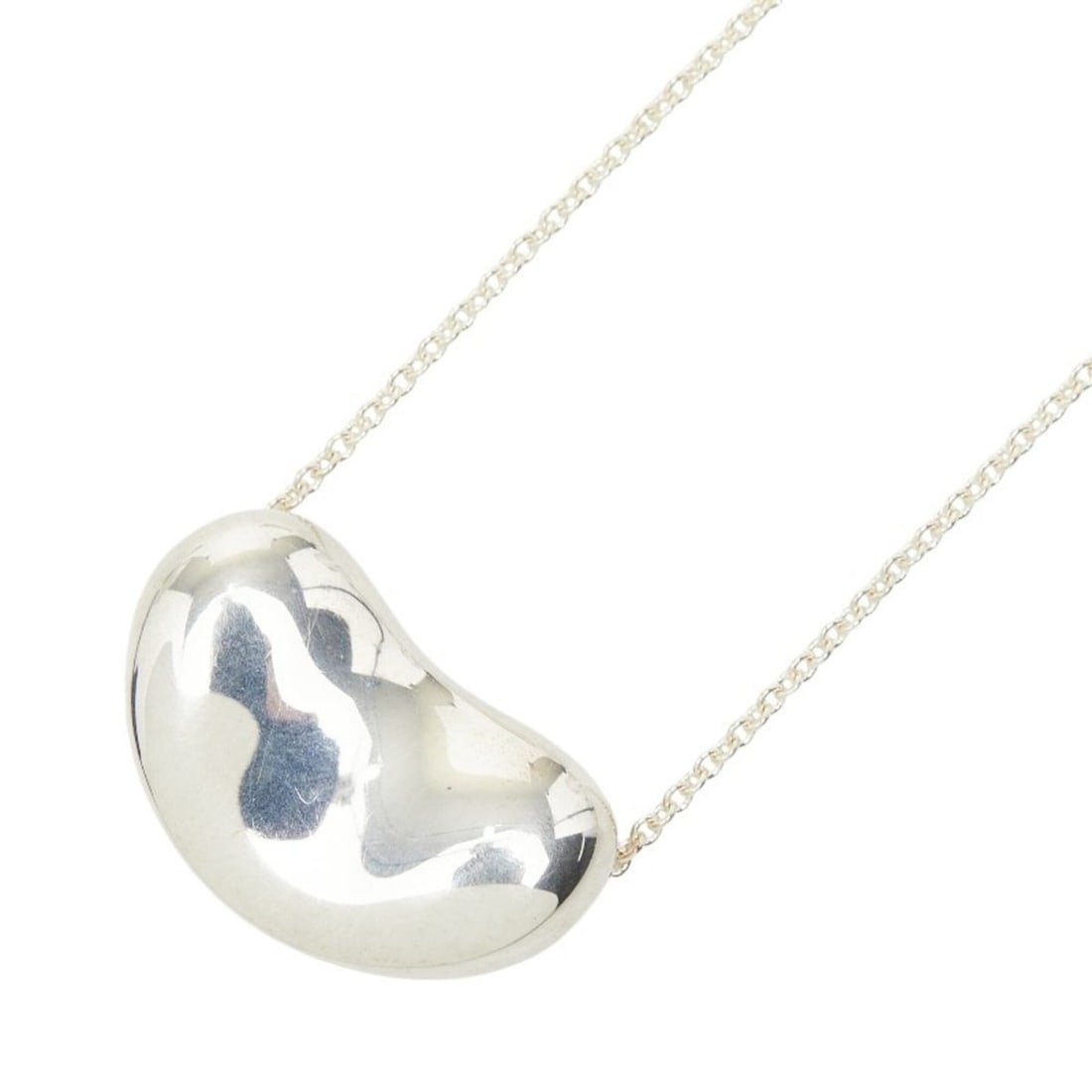 Tiffany & Co. Beans Necklace, SV925 Silver, Women's.: --- Catalog ---Category: SizePendant Size: 11.8mm x 19mm / 0.46'' x 0.74''Neck Circumference: 40 cm / 15.74''Category: DesignGender: WomenMaterial: Silver 925Necklace Type: NecklaceCategory: GeneralBr
