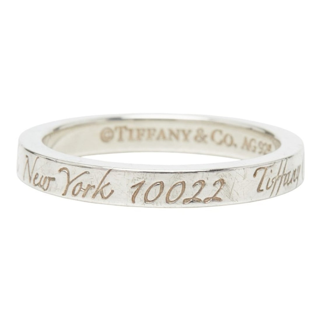 Tiffany & Co. Notes Narrow New York Ring, Sterling Silver (SV925), Women's Ring. (1 of 9)