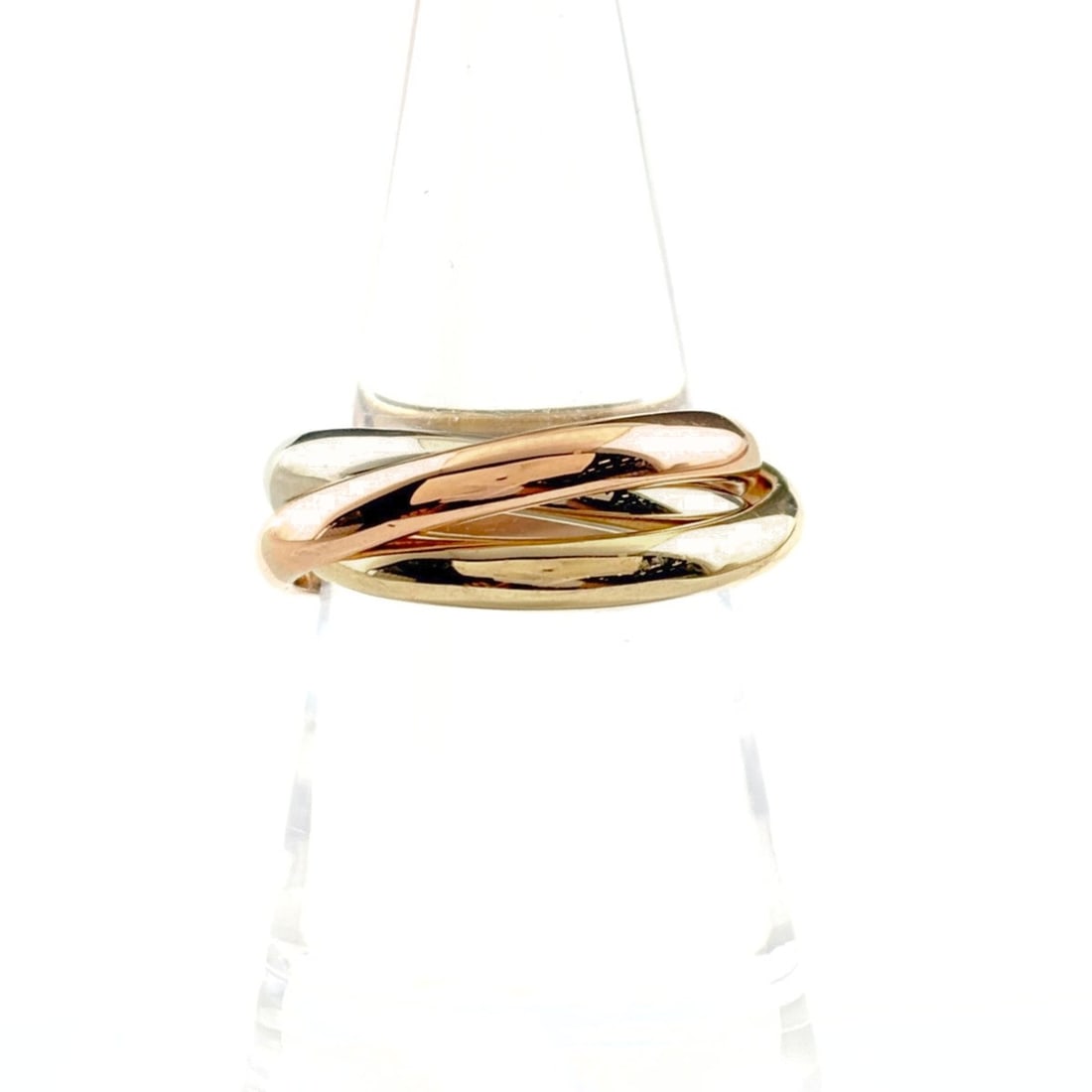 Tiffany & Co. Three-Color Ring (YG Yellow Gold, PG Pink WG White Gold) - 14K Gold Women's: --- Catalog ---Category: SizeJP Size: 13.5US Size: 6.5Category: DesignType: Band ringGender: WomenMaterial: Pink gold (14K), White gold (14K), Yellow goldCategory: GeneralBrand: Tiffany--- Item List -
