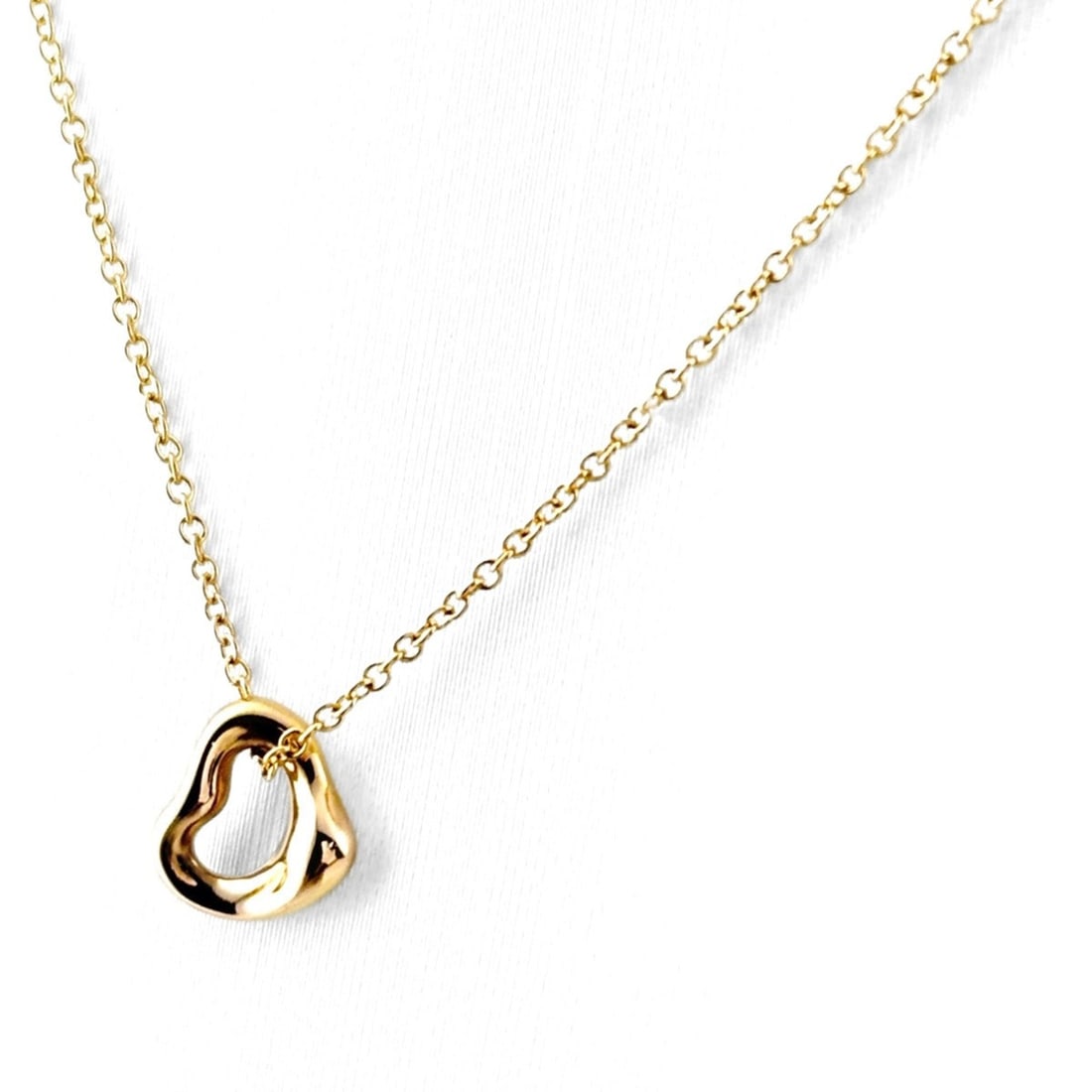 Tiffany & Co. Open Heart Necklace, Pink Gold (PG), Pendant 750, Women's: --- Catalog ---Category: SizePendant Size: 6.3mm x 6.9mm / 0.24'' x 0.27''Neck Circumference: 41 cm / 16.14''Category: DesignGender: WomenMaterial: Pink gold (18K)Pendant Type: PendantNecklace Type: N