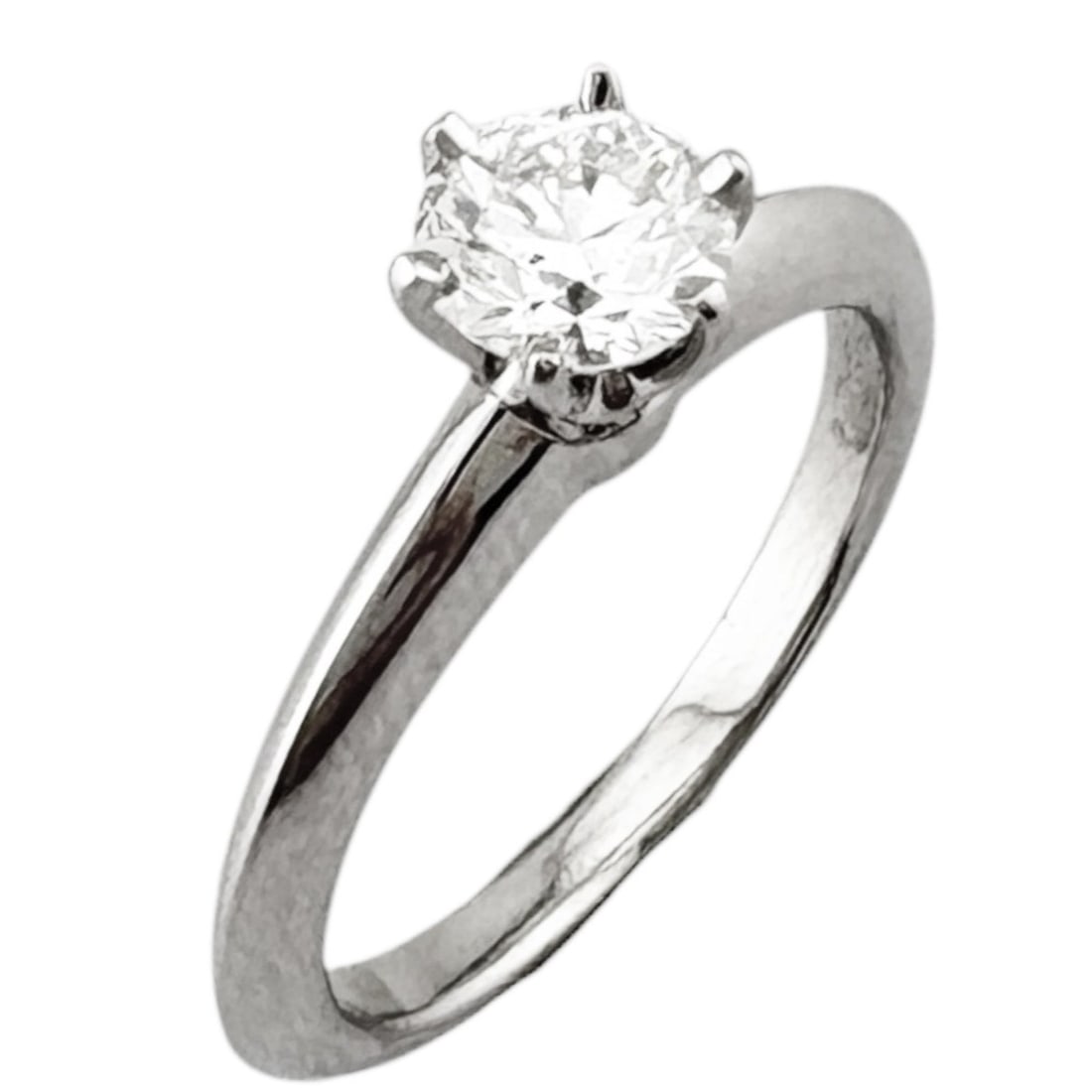Tiffany & Co. Solitaire Ring, Platinum 950, 0.47ct Diamond, Women's Ring. (1 of 17)