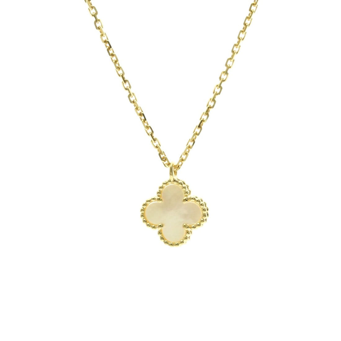 Van Cleef & Arpels Sweet Alhambra Yellow Gold (18K) Mother Of Pearl Men,Women Fashion Pendant (1 of 20)