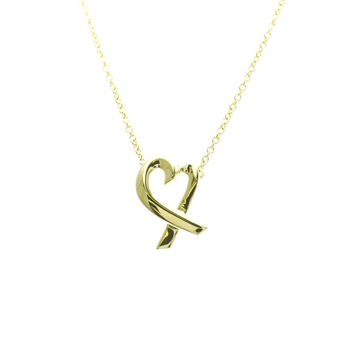 Tiffany Loving Heart Necklace Yellow Gold (18K) No Stone Men,Women Fashion Pendant Necklace (Gold): --- Catalog ---Category: SizeWeight: 2.8g / 0.09oz.Pendant Size: 14mm x 9.5mm / 0.55'' x 0.37''Neck Circumference: 44 cm / 17.32''Category: DesignColor: GoldMetal: GoldStone: No StoneStyle: FashionGen