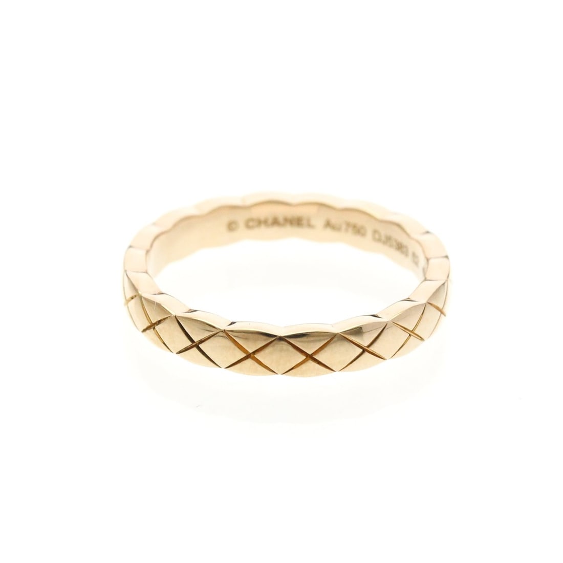 Chanel Coco Crush Ring Mini Model Pink Gold (18K) Fashion No Stone Band Ring Pink Gold: --- Catalog ---Category: SizeWidth: 3.1mm / 0.12''Weight: 3.7g / 0.13oz.JP Size: 12US Size: 6Brand Size: 52Category: DesignType: Band ringColor: Pink goldMetal: GoldStone: No StoneStyle: FashionGender