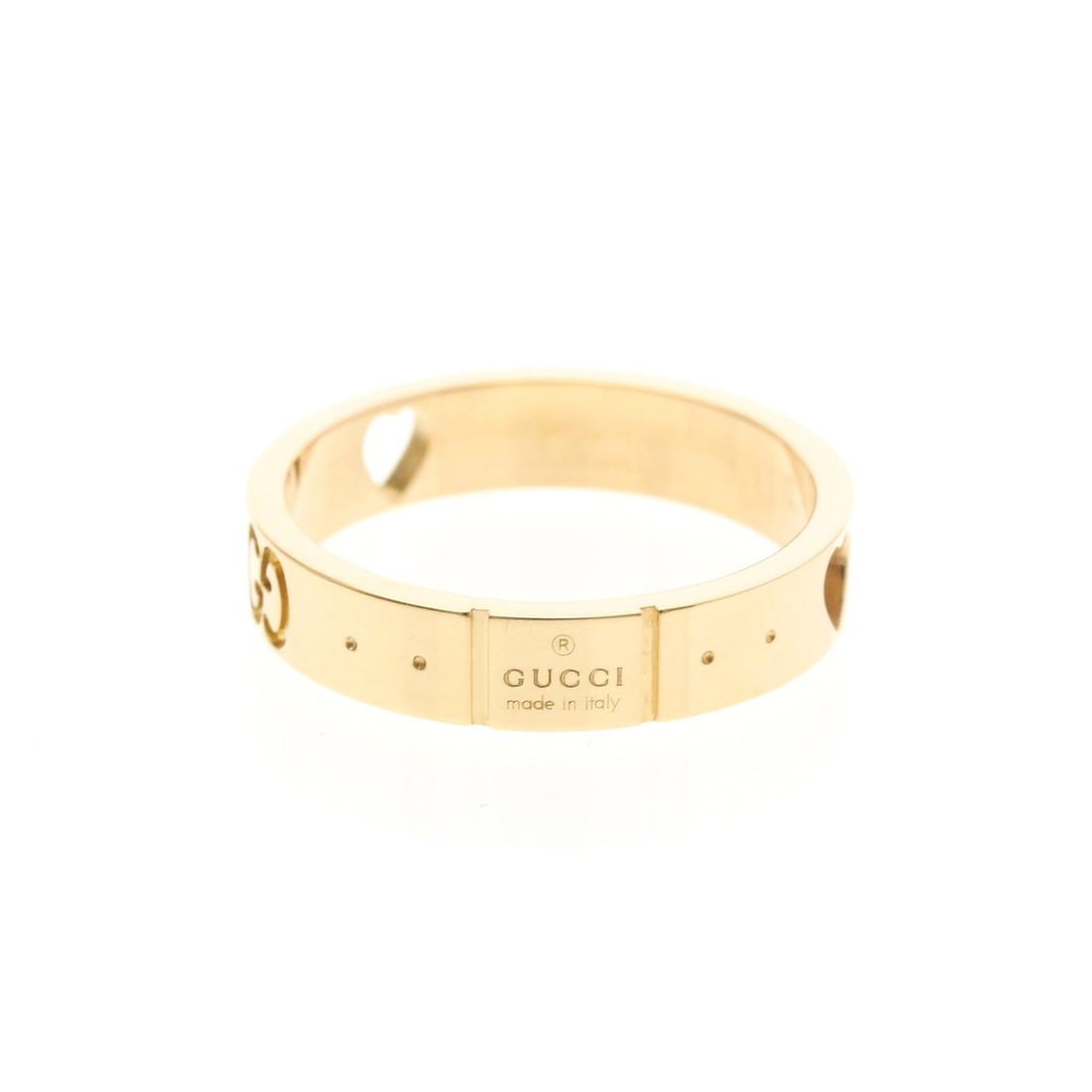 Gucci Icon Amor Ring Pink Gold (18K) Fashion No Stone Band Ring Pink Gold: --- Catalog ---Category: SizeWidth: 4mm / 0.16''Weight: 3.7g / 0.13oz.JP Size: 11.7US Size: 6Brand Size: 12Category: DesignType: Band ringColor: Pink goldMetal: GoldStone: No StoneStyle: FashionGender