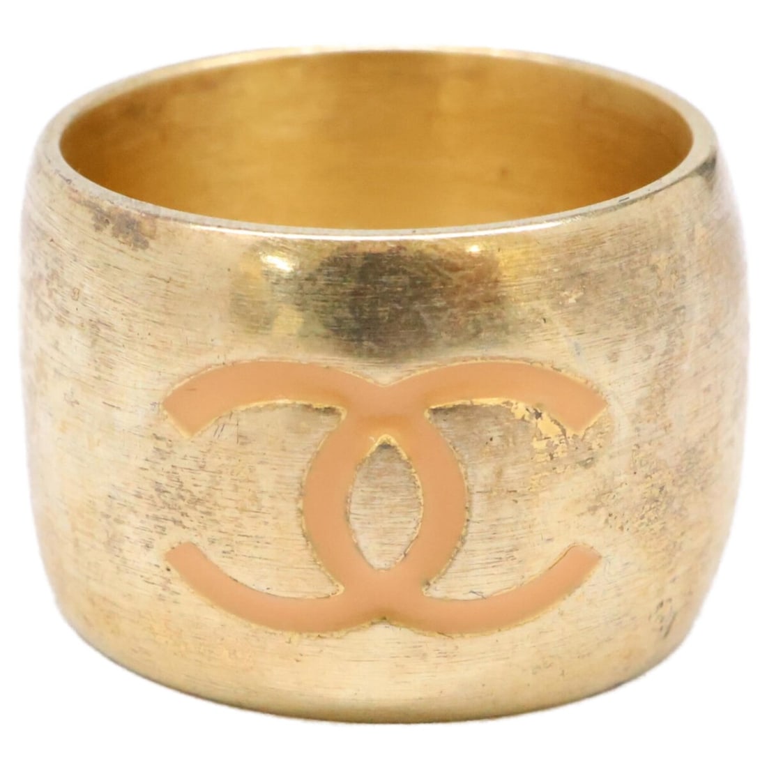 CHANEL 02P Coco Mark Heart Wide Ring, Gold, Women's: --- Catalog ---Category: SizeJP Size: 14US Size: 7Category: DesignType: Band ringColor: GoldGender: WomenMaterial: MetalCategory: GeneralBrand: Chanel--- Item List ---Section: ConditionRanking: Rank A