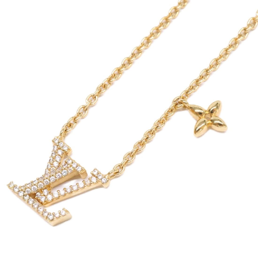 LOUIS VUITTON Louis Vuitton 25th Anniversary Model M00596 LV Iconic Necklace Gold Women's: --- Catalog ---Category: SizePendant Size: 12mm x 12mm / 0.47'' x 0.47''Neck Circumference: 46 cm / 18.11''Category: DesignColor: GoldGender: WomenMaterial: MetalNecklace Type: NecklaceCategory: Gener