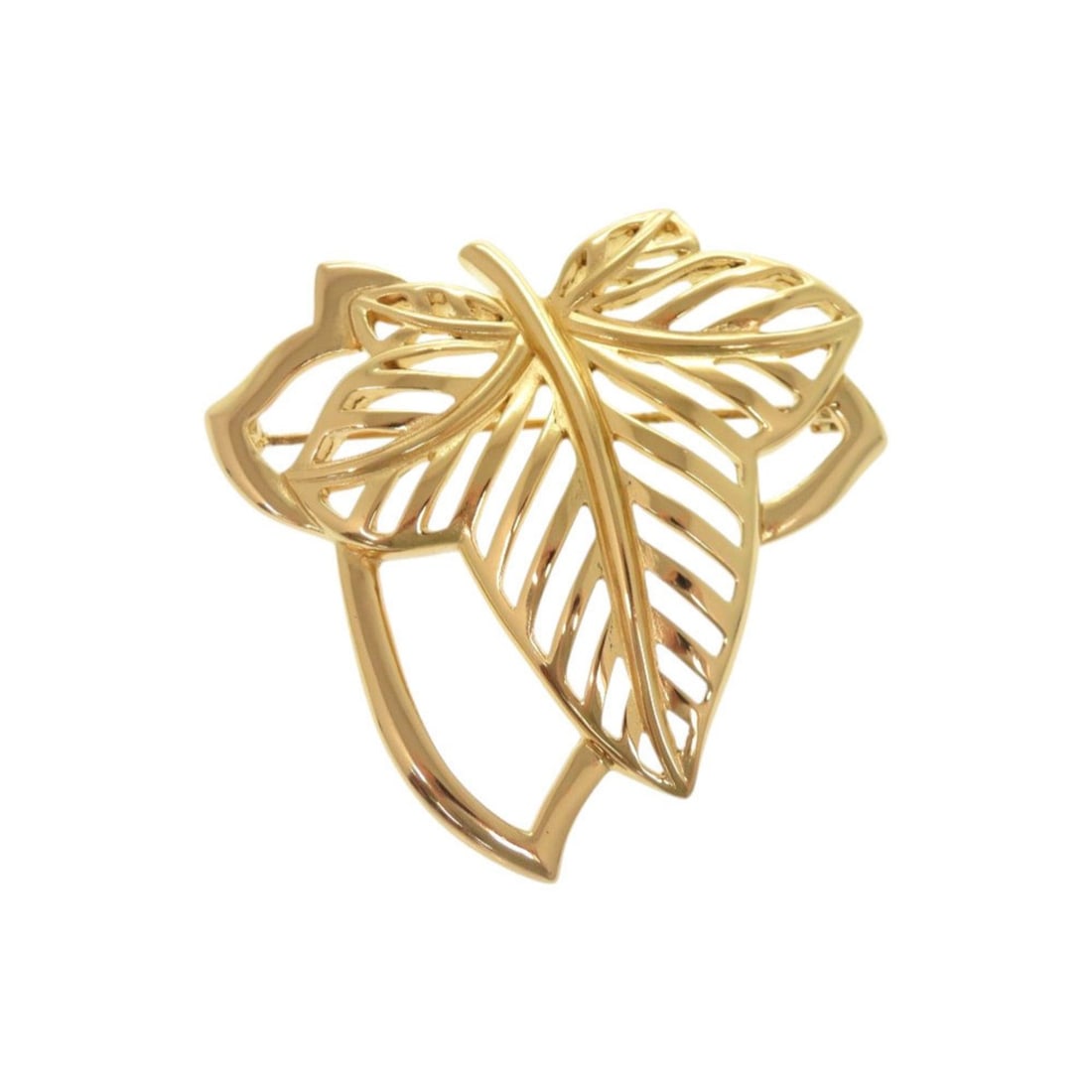 Excellent condition Christian Dior vintage leaf motif metal gold brooch 0084: --- Catalog ---Category: SizeCharm Size: 5.5cm x 5.5cm / 2.17'' x 2.17''Category: DesignType: BroochColor: GoldGender: WomenSeason: VintageMaterial: MetalCategory: GeneralBrand: Christian Dior--- Item