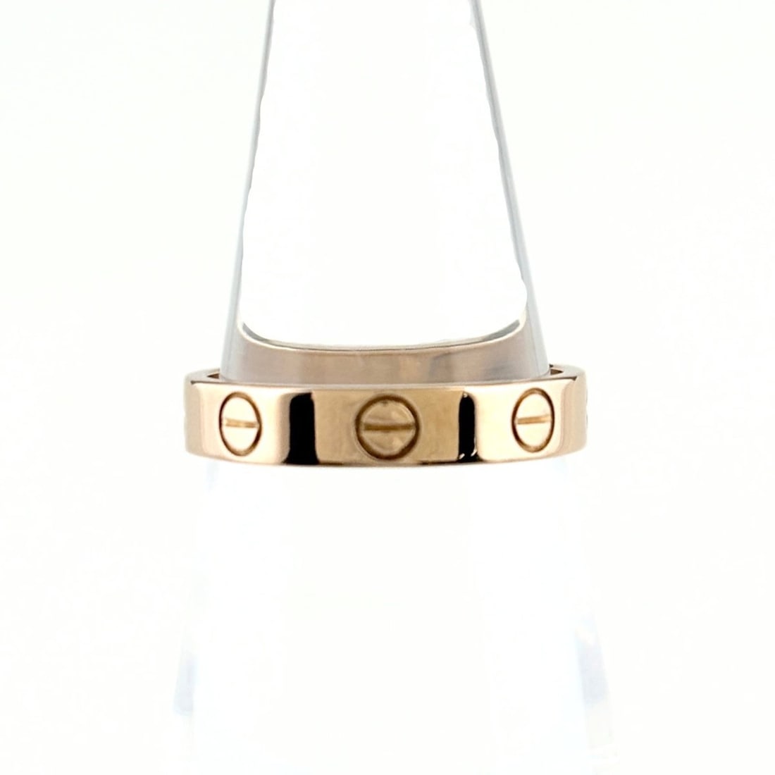 Cartier Mini Love Ring, Pink Gold (PG), 750, Women's Ring: --- Catalog ---Category: SizeJP Size: 11US Size: 6Category: DesignType: Band ringGender: WomenMaterial: Pink gold (18K)Category: GeneralLine: LoveBrand: Cartier--- Item List ---Section: ConditionRanki