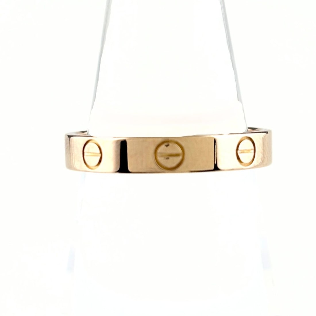 Cartier Mini Love Ring, Pink Gold (PG), 18.5g, 750 series, Women's Ring: --- Catalog ---Category: SizeJP Size: 19US Size: 9.5Category: DesignType: Band ringGender: WomenMaterial: Pink gold (18K)Category: GeneralLine: LoveBrand: Cartier--- Item List ---Section: ConditionRan