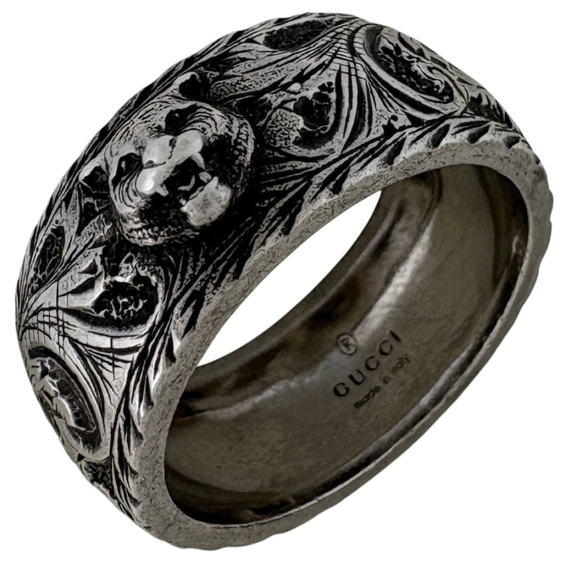 Gucci Tiger Head Ring, Sterling Silver 925, Women's Ring (1 of 20)