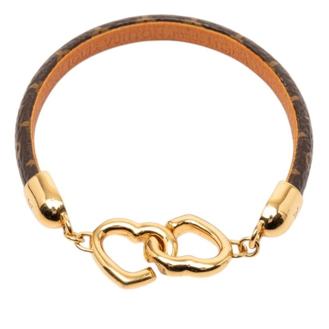 Louis Vuitton Monogram Say Yes Bracelet, Size 17, M6758, Brown Gold Plated, Women's.: --- Catalog ---Category: SizeSize: 17Width: 6mm / 0.23''Length: 15cm / 5.9''Total Length: 18cm / 7.08''Category: DesignType: Charm braceletColor: Brown, GoldGender: WomenCategory: GeneralLine: