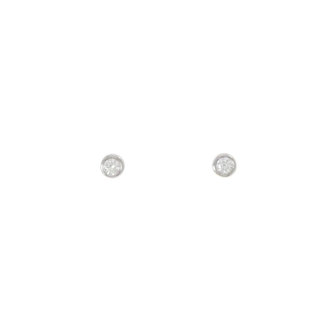Tiffany & Co. By the Yard Earrings: --- Catalog ---Category: SizeSize (HxWxD): 3.50mm x 3.50mm / 0.14'' x 0.14''Category: DesignType: Stud earringsColor: PlatinumStone: DiamondGender: WomenMaterial: Platinum 950Category: GeneralBrand: