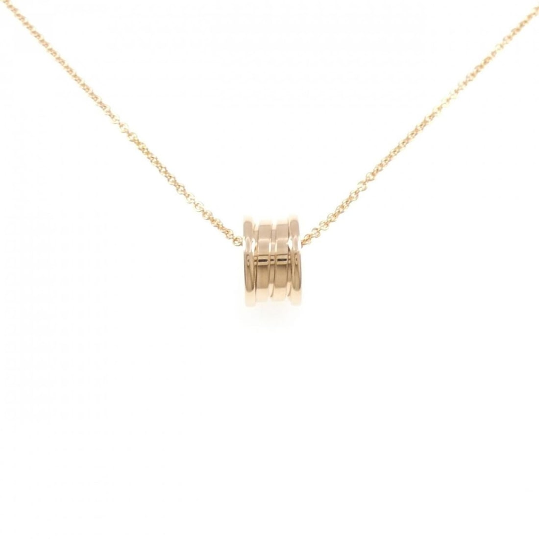 Bvlgari B.zero1 necklace: --- Catalog ---Category: SizePendant Size: 14.8mm x 8.5mm / 0.58'' x 0.33''Neck Circumference: 38 cm - 45 cm / 14.96'' - 17.71''Category: DesignGender: WomenMaterial: Pink gold (18K)Pendant Type: