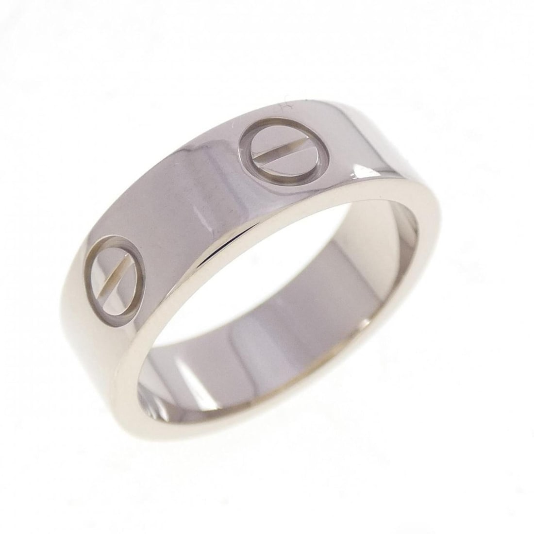 Cartier Love Ring: --- Catalog ---Category: SizeJP Size: 9.5US Size: 5Category: DesignType: Band ringColor: White goldGender: WomenMaterial: White gold (18K)Category: GeneralBrand: Cartier--- Item List ---Section: