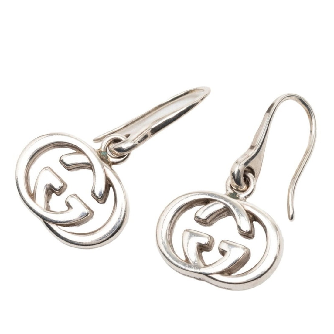 Gucci Interlocking G Earrings, SV925 Silver, Women's GUCCI (1 of 14)