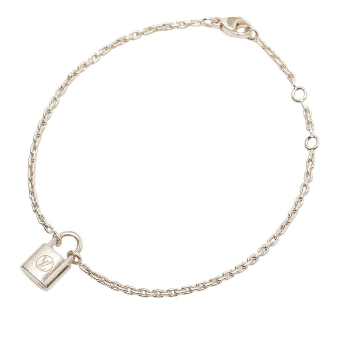 Louis Vuitton Silver Lockit Bracelet H30339 SV925 Women's LOUIS VUITTON: --- Catalog ---Category: SizeWidth: 1.3cm / 0.51''Length: 17.5cm / 6.88''Category: DesignType: Charm braceletColor: SilverGender: WomenMaterial: Silver 925Category: GeneralMPN: H30339Brand: Louis Vuit