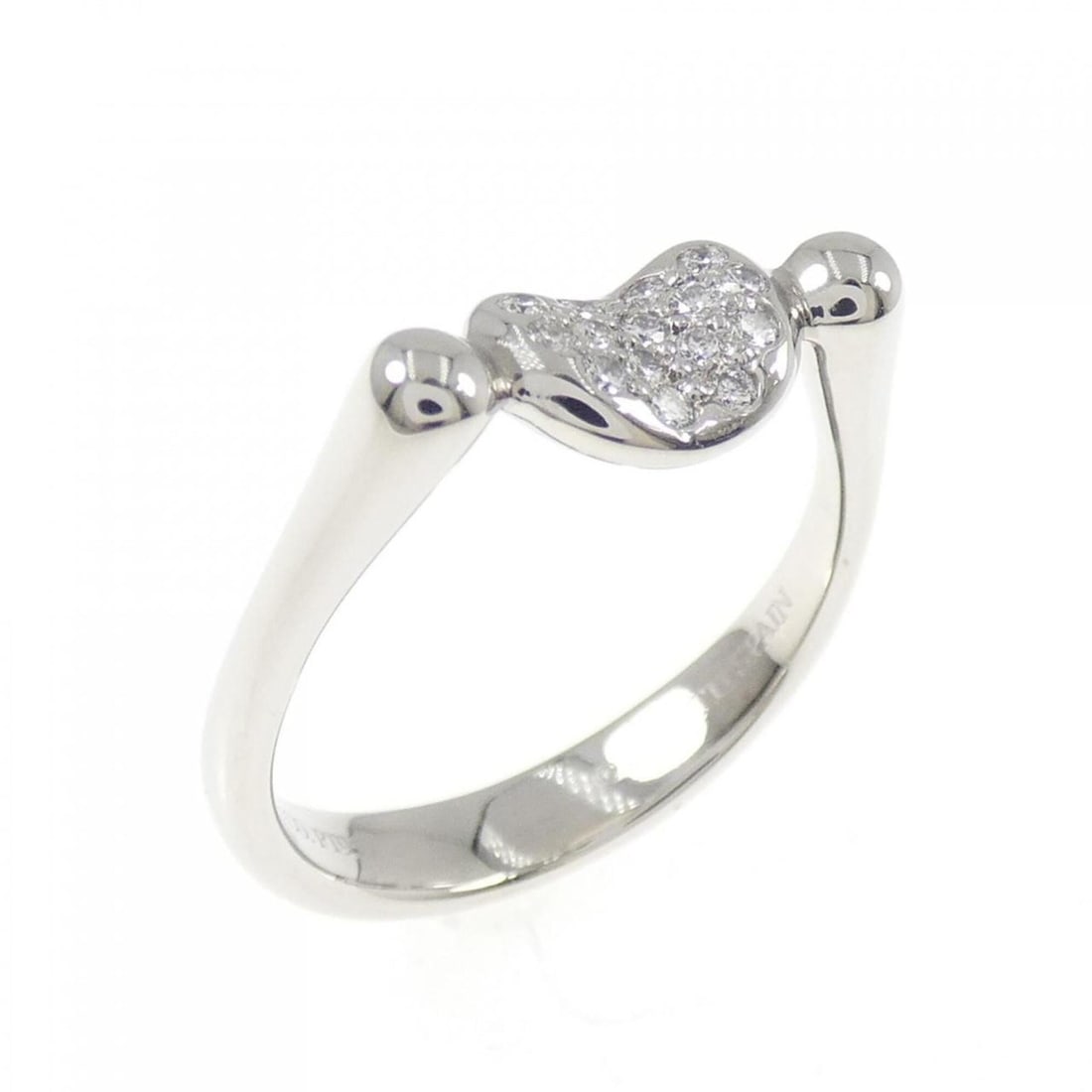 Tiffany & Co. Half Eternity Ring, Platinum 950 with Diamonds.: --- Catalog ---Category: SizeJP Size: 9US Size: 5Category: DesignType: Band ringColor: SilverGender: WomenMaterial: Platinum 950Category: GeneralBrand: Tiffany--- Item List ---Section: ConditionRankin